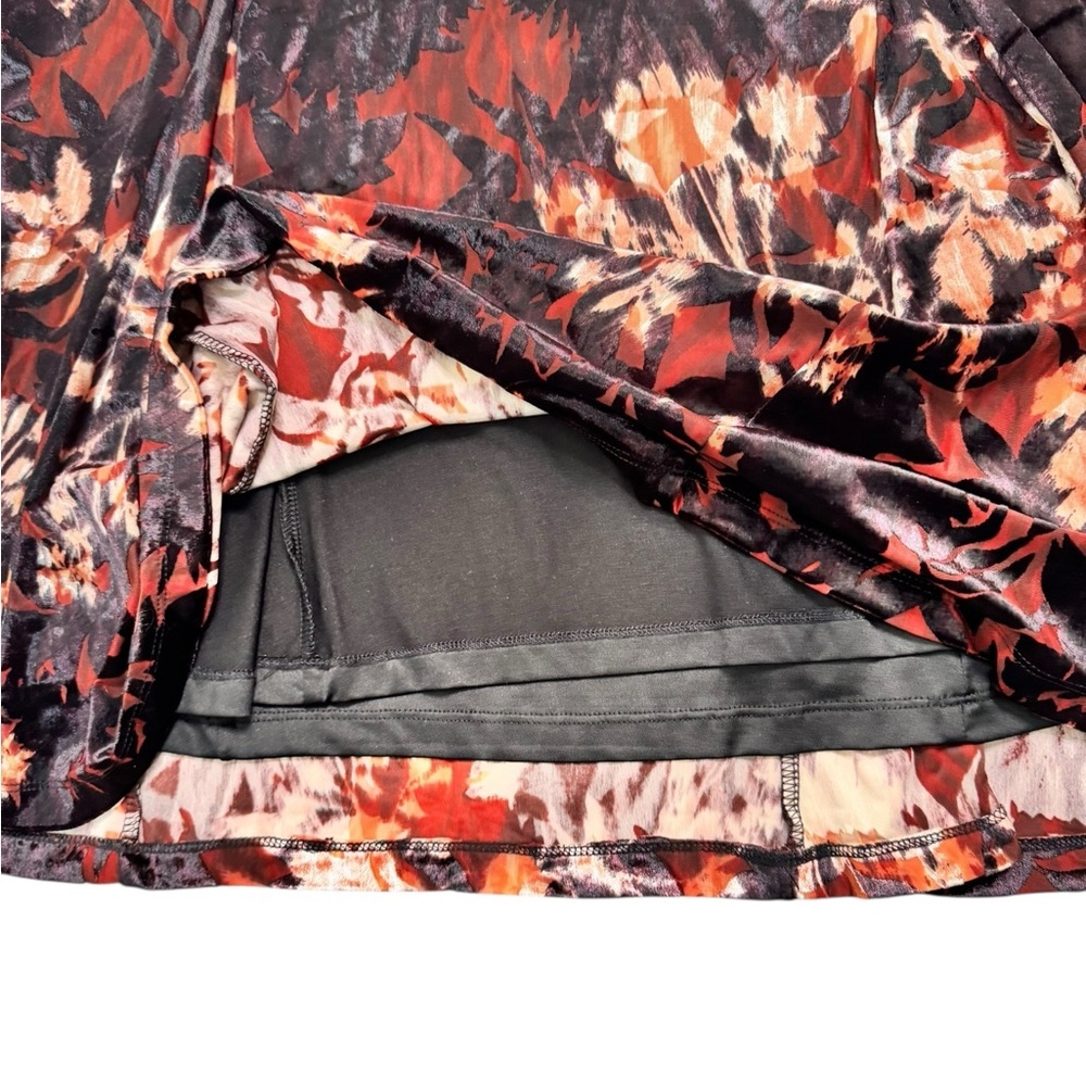 Liverpool Los Angeles Velvet Floral Midi Skirt – Romantic Dark Academia S26 - Picture 3 of 9